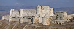 Krak des Chevaliers, a castle acquired by the Hospitallers in Syria