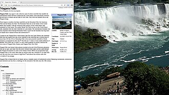 An example of the split screen view in OS X El Capitan