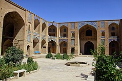 The Ganjali Khan Caravanserai (1598), in Kerman, Iran