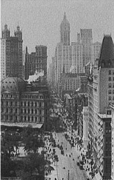 Downtown Broadway in 1909