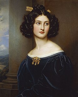 Nanette Kaulla in a painting for the Gallery of Beauties in 1829