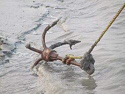 A grapnel anchor