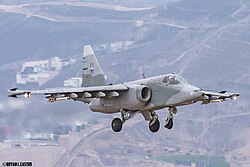 A Sukhoi Su-25 in 2024
