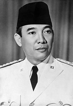 Sukarno, the first president of Indonesia
