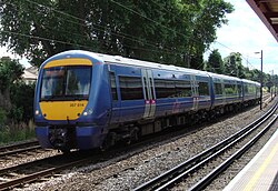 c2c train bypassing Upminster Bridge