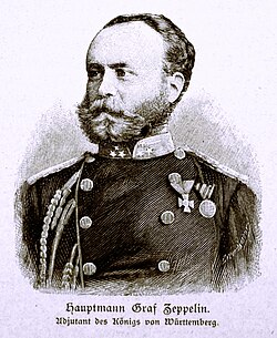 In uniform as adjutant to Charles I of Württemberg, 1865