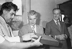 Hafez al-Assad alongside Romanian President Nicolae Ceaușescu in 1979
