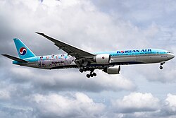 Korean Air's Boeing 777-300ER featuring SuperM
