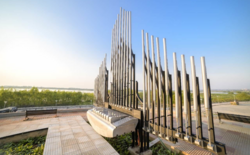 Paseo de la Guarania, a water organ that plays guarania melodies
