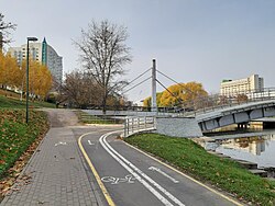 Bike lane in Minsk