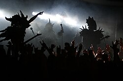 Gwar in concert in Edmonton