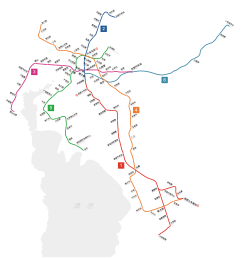 Map of the Kunming Metro