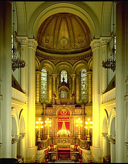 Interior of the Great Synagogue of Brussels