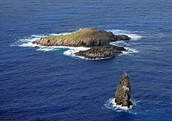 Motu Nui islet, part of the Birdman Cult ceremony