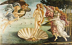 Sandro Botticelli, The Birth of Venus, Tempera (1485–1486)