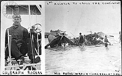 Rodgers in 1912 fatal crash