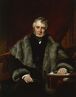 Portrait of Lord Melbourne by John Partridge. Melbourne was twice Prime Minister during the 1830s.