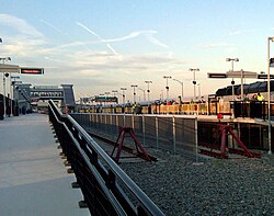 Meadowlands station provides New Jersey Transit rail service to MetLife Stadium on game days