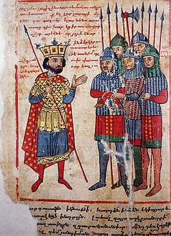 Alexander in a 14th-century Armenian manuscript