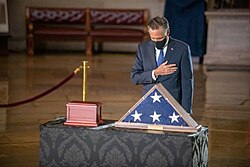 Romney pays tribute to Officer Brian Sicknick.