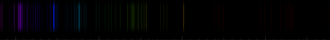 Color lines in a spectral range