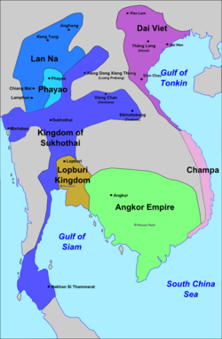 Đại Việt, Champa, Angkor Empire and their neighbours, late 13th century