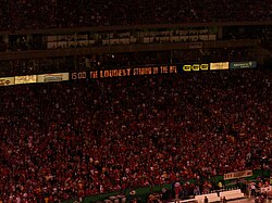 Arrowhead Stadium, during the Broncos–Chiefs game held on Thanksgiving night, 2006