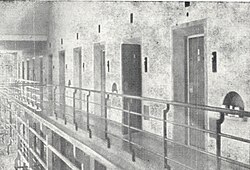 The cell section of Riihimäki Prison in 1944