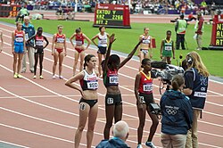 Jepkosgei Kipyego and Jepkemoi Cheruiyot at the 2012 London Olympics