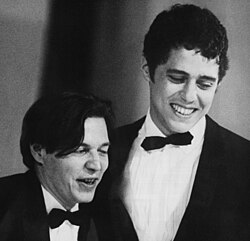 Tom Jobim, one of the creators of bossa nova, and Chico Buarque, one of the leading names of MPB