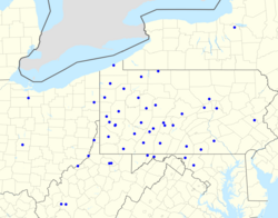 Map of radio affiliates.