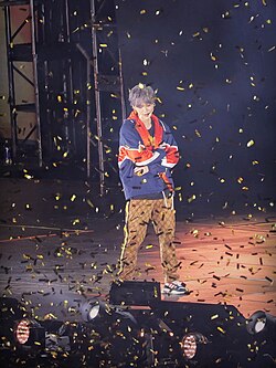 Luhan performing at Hangzhou, 2018