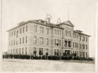 The original Ricks Academy building, completed in 1903