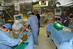 Saudi twins receiving care from doctors at King Abdulaziz Medical City in Riyadh
