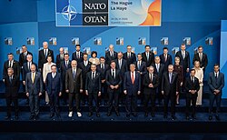 President Zoran Milanović with other Western leaders at the 2025 NATO Summit