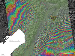 Interferogram of the Mw7.8 mainshock