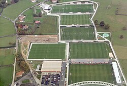 An aerial view of the Lezama complex, 2019