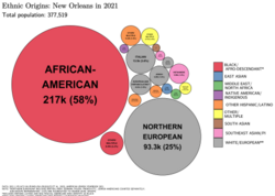 Ethnic origins in New Orleans (2020)