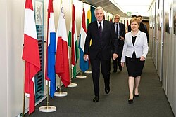 Sturgeon meets with Michel Barnier from the European Commission, 2019