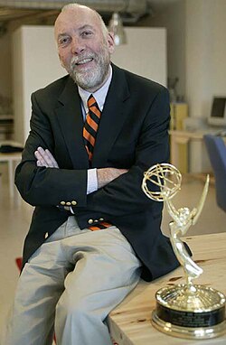 Kees Schouhamer Immink (with his Emmy award in January 2004), Philips' greatest inventor in consumer electronics in the late 20th century, invented the coding technologies for CD, DVD, Blu-ray, and DCC
