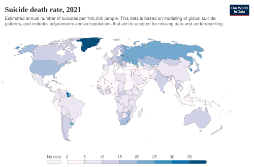 death rate from suicides