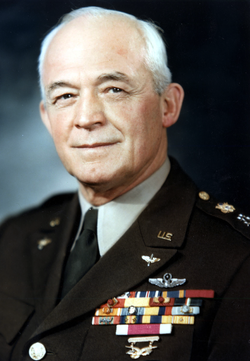 Henry "Hap" Arnold as a General of the Army. His rank was changed in 1949 to that of General of the Air Force.