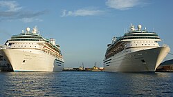 Majesty of the Seas and Monarch of the Seas in Nassau, Bahamas