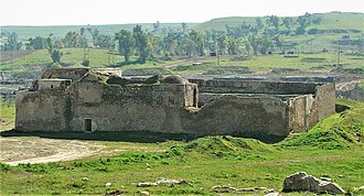 Dair Mar Elia south of Mosul, Iraq's oldest monastery of the Assyrian Church of the East, dating from the 6th century. It was destroyed by IS in 2014