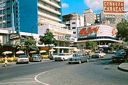 The Sabana Grande district, Caracas, 1973
