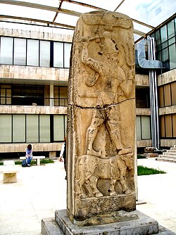 Luwian storm god Tarḫunz in the National Museum of Aleppo