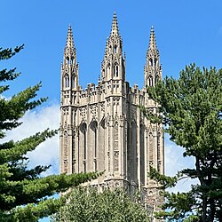 Princeton's gothic towers glimpsed by Amory in the final pages.