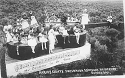 The Sagebrush Symphony, an early incarnation of the Portland Youth Philharmonic, performing in Burns c. 1916