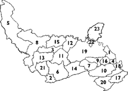 Map A: Civil parishes in Stirlingshire in use for local government until 1930.