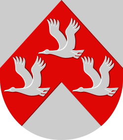 Three flying geese in the coat of arms of Polvijärvi